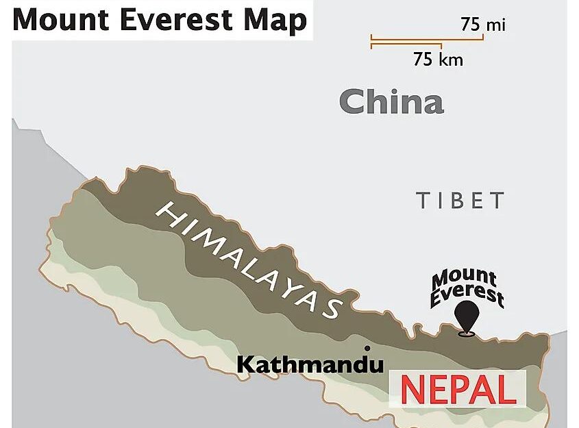 Geographical Location Of Mount Everest